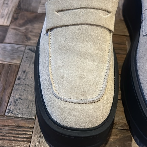 Free People Nico Platform Loafer Tan Suede Size 40 - Picture 11 of 16